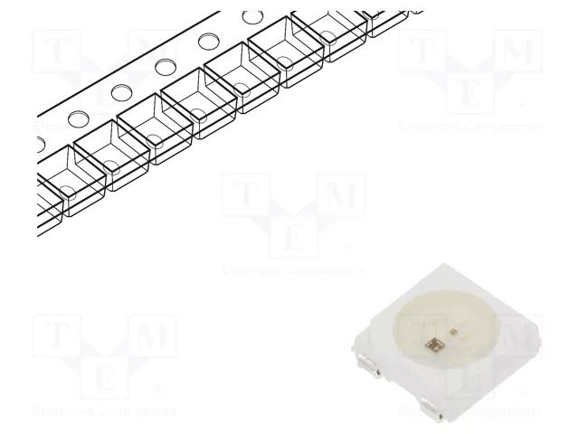 Programmable LED; RGB; SMD; 5050,PLCC4; 3.7÷5.5VDC; 5x5x1.6mm OPSCO Optoelectronics SK6812