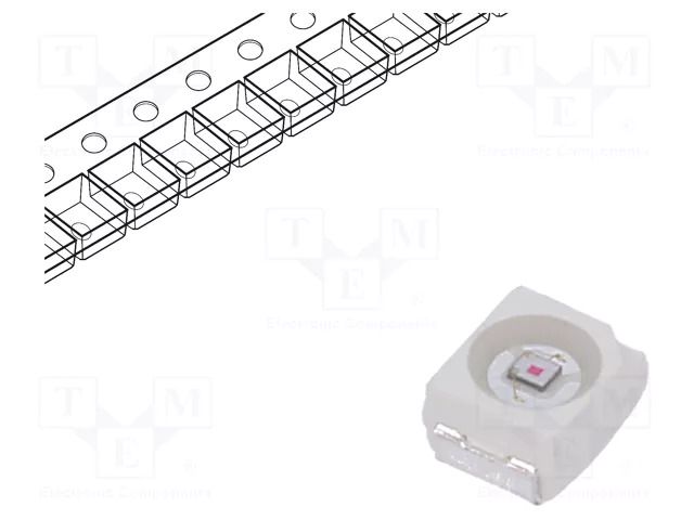 Phototransistor; SMD; 70mW; Dim: 3.5x2.8x1.9mm; λp max: 520nm Token PT-IC-AC-3528-520