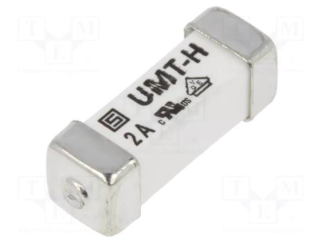Fuse: fuse; 2A; 277VAC; 250VDC; time-lag; ceramic; 5.3x16mm; SMD SCHURTER 3403.0277.23