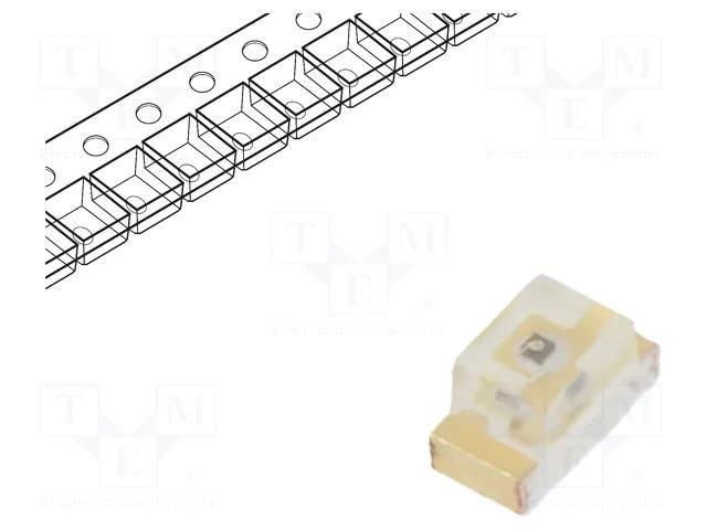 LED; yellow green; SMD; 28.5÷57mcd; 1.6x0.8x0.8mm; 100°; 20mA; 60mW EVERLIGHT 19-21/G6C-JN1P1B