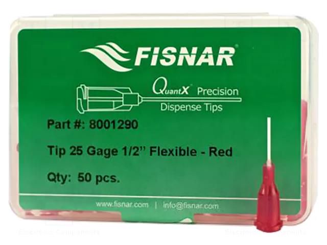 Needle: plastic flexible; 0.5"; Size: 25; straight; 0.25mm FISNAR FIS-25F-1/2