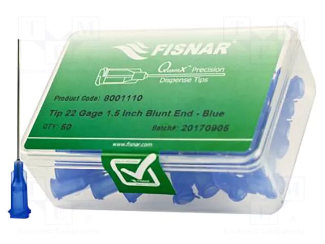 Needle: steel; 1.5"; Size: 22; straight; 0.41mm; Mounting: Luer Lock FISNAR FIS-22-3/2-ES