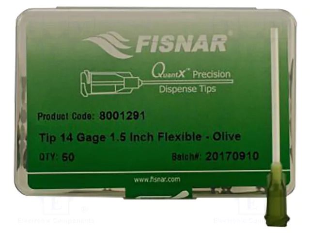 Needle: plastic flexible; 1.5"; Size: 14; straight; 1.6mm FISNAR FIS-14