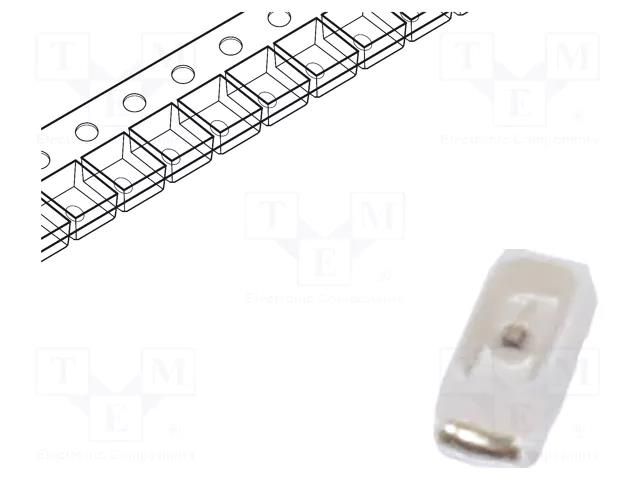 LED; yellow; SMD; 0603; 150÷250mcd; 1.6÷2.4VDC; 1.65x0.8x0.55mm LUCKYLIGHT LL-R1608YC-1B
