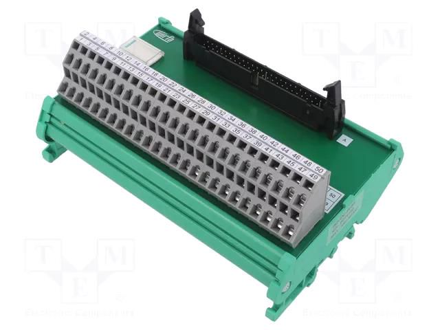 Transition; W: 133.5mm; D: 70.6mm; H: 92.6mm; Uoper: 24V; 0.14÷2.5mm2 WIRFA IS2-IDC-W-50