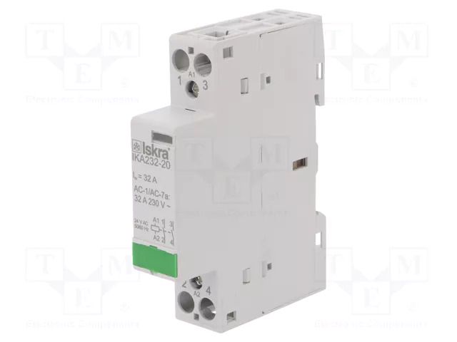 Contactor: 2-pole installation; 32A; 24VAC; NO x2; IKA ISKRA IKA232-20/24V