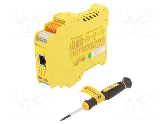 Modbus gateway; Number of ports: 1; 5÷30VDC; Ethernet; ED; plastic BRAINBOXES ED-582