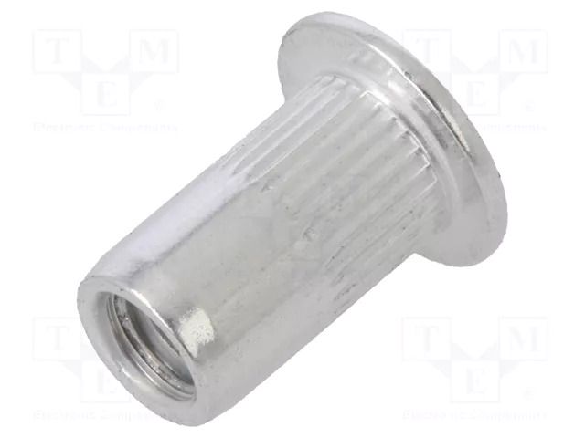 Rivet nuts; M4; aluminium; Ømount.hole: 6mm; L: 11mm; 20pcs. BETA 1742R-AL-M4