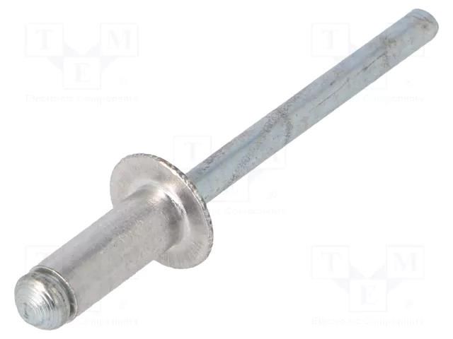 Rivet; aluminium; Rivet diam: 4.8mm; L.rivet: 12mm; 500pcs. BETA 1741RV-4.8K
