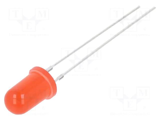LED; red; 5mm; blinking; 220÷330mcd; 60°; 3÷5VDC; 20mA; Front: convex OPTOSUPPLY OSR5JS5B64A
