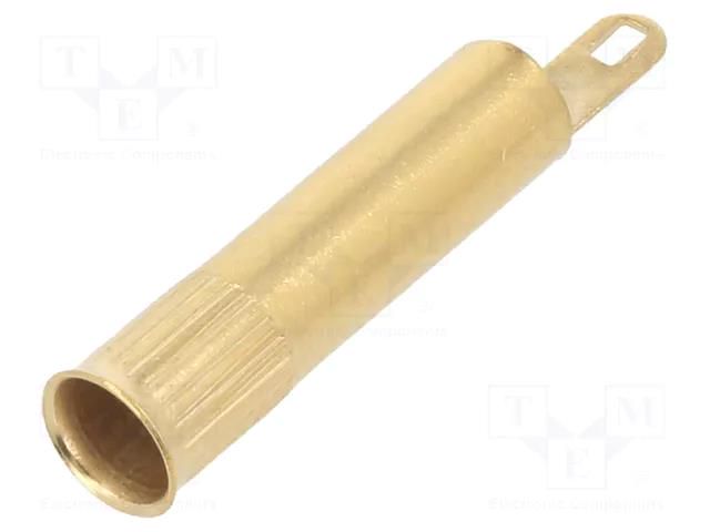 Connector: 4mm banana; socket; 25A; 30VAC; 60VDC; gold-plated STÄUBLI LB4-A