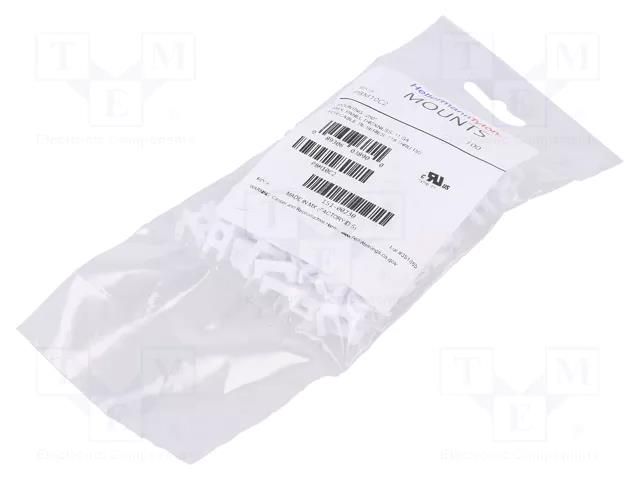 Holder; screw; polyamide; UL94V-2; white; Tie width: 5mm; Ht: 6.9mm HELLERMANNTYTON CTM0-PA66-WH