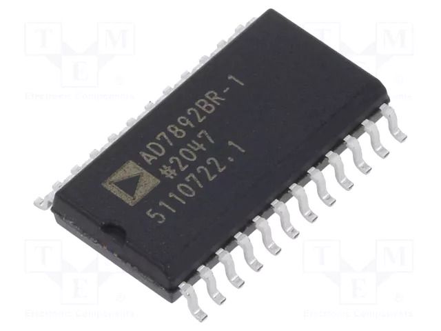IC: A/D converter; Ch: 1; 12bit; 500ksps; -10÷10/-5÷5V; SO24-W Analog Devices AD7892BRZ-1