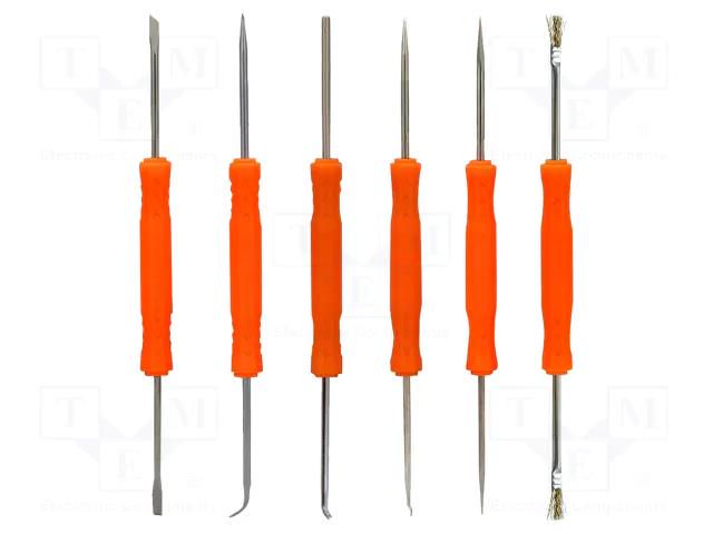 Kit: scrapers; 185mm; 6pcs. BEST BST-SA-10