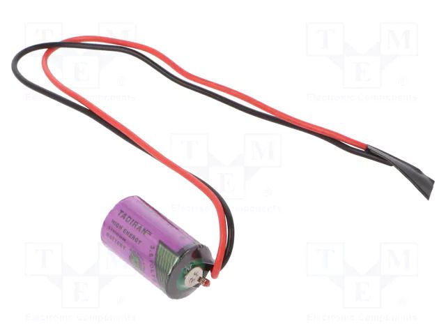 Battery: lithium (LTC); 1/2AA,1/2R6,14250; 3.6V; 1100mAh; cables TADIRAN SL-750/FL