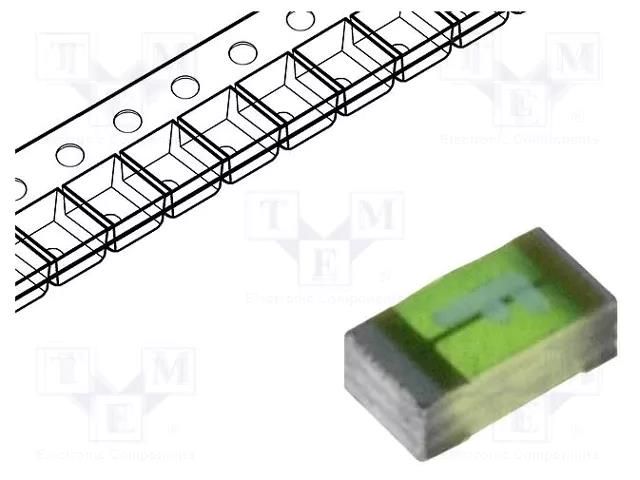 Fuse: fuse; 750mA; 32VAC; 63VDC; ultra rapid; 1.6x0.8mm; SMD; USF SCHURTER 3412.0114.11