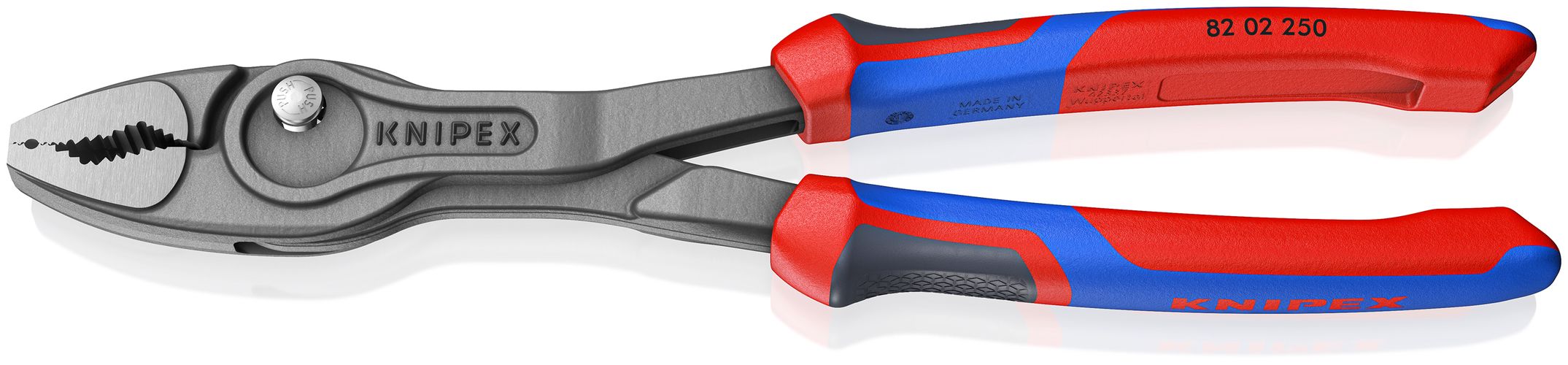 KNIPEX 82 02 250 TwinGrip Front and side gripping plier with comfort handles grey atramentized 250 mm 82 02 250 4003773089384