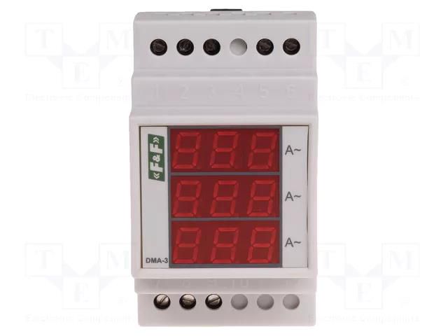 Ammeter; digital,mounting; 0÷20A; True RMS; Network: three-phase F&F DMA-3RMS