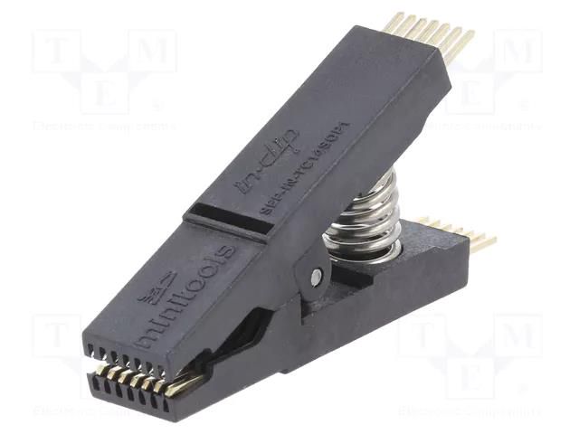 Test clip; black; gold-plated; SO14,SOIC14,SOJ14; 5mm; max.150°C AXIOMET SV-SOIC14