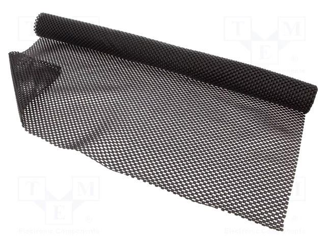 Bench mat; Width: 0.6m; L: 1.2m; foam,PVC; black; antislip; GripSafe COBA EUROPE COBA-GS010002