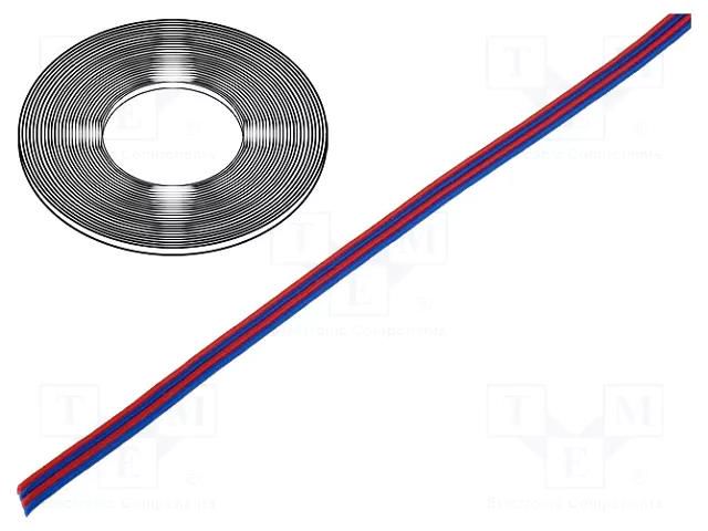 Wire: ribbon; TLWY; 4x0.124mm2; stranded; Cu; unshielded; PVC; 150V TECHNOKABEL 5.2.103