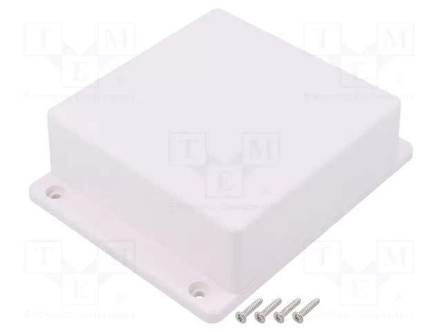 Enclosure: multipurpose; X: 125mm; Y: 125mm; Z: 45mm; TWF; ABS; white TAKACHI TKC-TWF13-5-13W