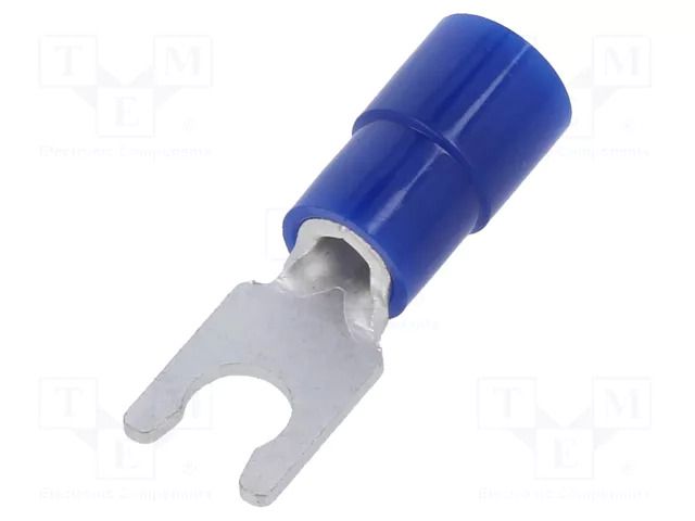 Tip: fork; M3,5; Ø: 3.7mm; 1.04÷2.63mm2; crimped; for cable; tinned NICHIFU TMEX2LY-3.5S-BLU