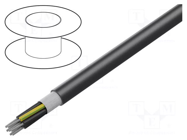 Wire: control cable; ÖLFLEX® ROBUST FD; 5G1.5mm2; black; stranded LAPP OL-RB-FD-5G1.5