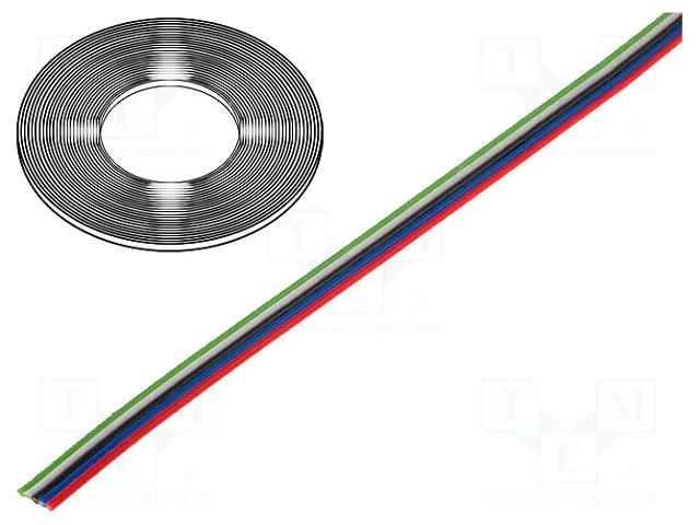 Wire: ribbon; TLWY; 5x0.22mm2; stranded; Cu; unshielded; PVC; 150V TECHNOKABEL 5.2.129