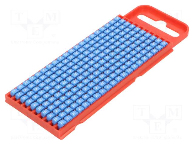 Markers; Marking: N; 2÷2.8mm; polyamide; blue; -40÷85°C; push-in HELLERMANNTYTON WIC1-N-BU