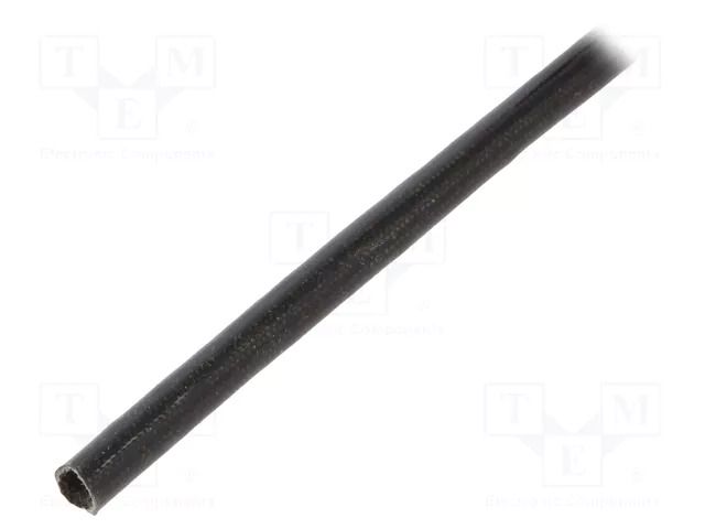 Insulating tube; fiberglass; black; -20÷155°C; Øint: 3.5mm SYNFLEX FGS-3.5-BK-100