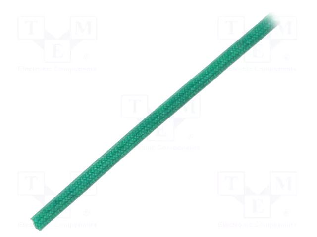 Insulating tube; fiberglass; green; -20÷155°C; Øint: 1.5mm SYNFLEX FGS-1.5-GN-200
