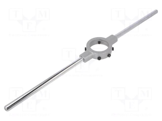 Diestock; cast zinc; Grip capac: G 7/8"-G 1",Mf27-Mf36; L: 630mm VÖLKEL VOLKEL-15012