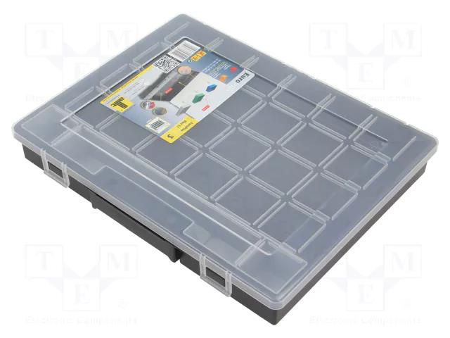 Container: collective; with boxes; polypropylene; black ALLIT AG W-457204