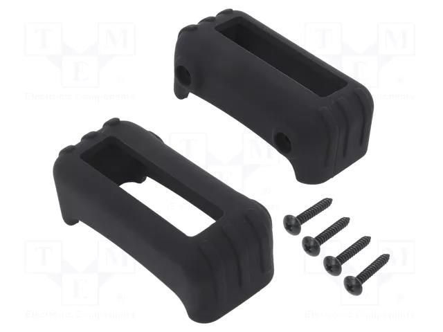 Silicone protector; thermoplastic rubber; Colour: black; 2pcs. TAKACHI TKC-TWSC7-3B