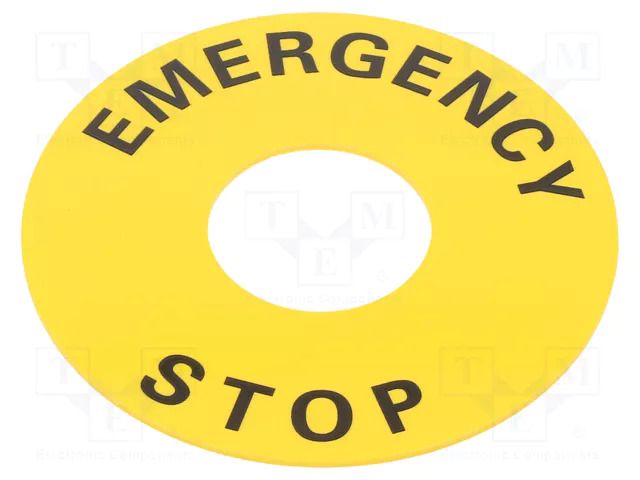 Warning plate; 22mm; A22Z OMRON A22Z-3466-1