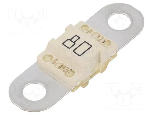 Fuse: fuse; 80A; 32VDC; automotive; 16x12x8mm; M5 screw; BF1; copper LITTELFUSE 153.5631.5801