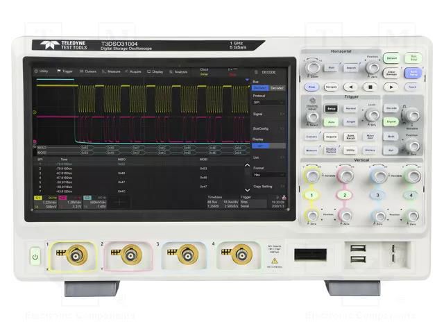 Oscilloscope: mixed signal; Ch: 4; Band: 350MHz; 5Gsps interleaved TELEDYNE LECROY LC-T3DSO3354PROMO