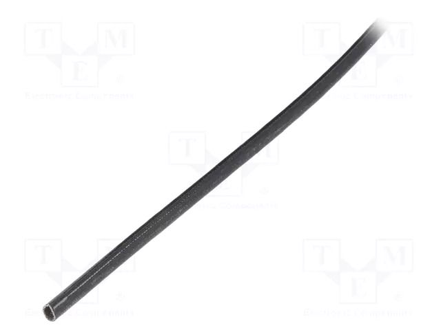 Insulating tube; fiberglass; black; -20÷155°C; Øint: 2.5mm SYNFLEX FGS-2.5-BK-100