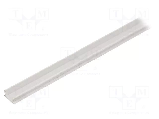 Stopper; for profiles; Width of the groove: 8mm; L: 2m; PP; grey FATH FA-092085