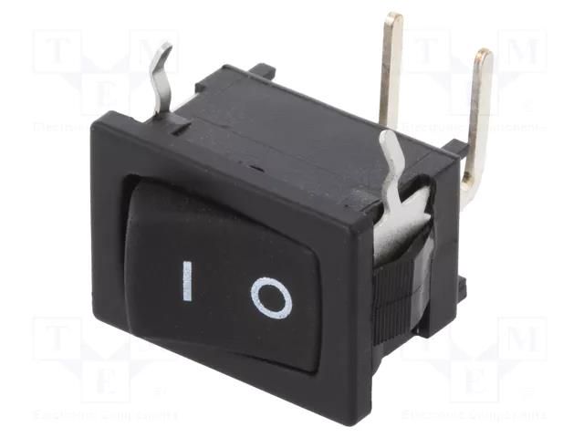 ROCKER; SPST; Pos: 2; ON-OFF; 5A/250VAC; 10A/30VDC; D; -30÷65°C; 1GΩ C&K D502J12S2AHQA