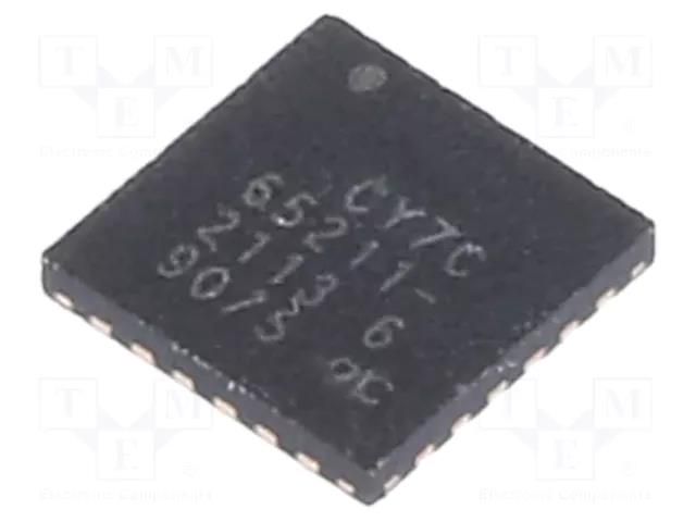 IC: HUB controller; QFN24; 1.71÷5.5VDC; Features: USB HUB INFINEON (CYPRESS) CY7C65211-24LTXI