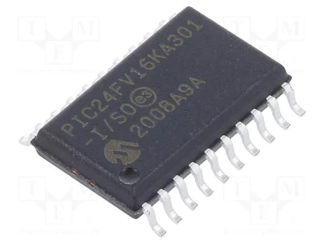 IC: PIC microcontroller; 16kB; 32MHz; SMD; SO20; PIC24; tube MICROCHIP TECHNOLOGY 24FV16KA301-I/SO