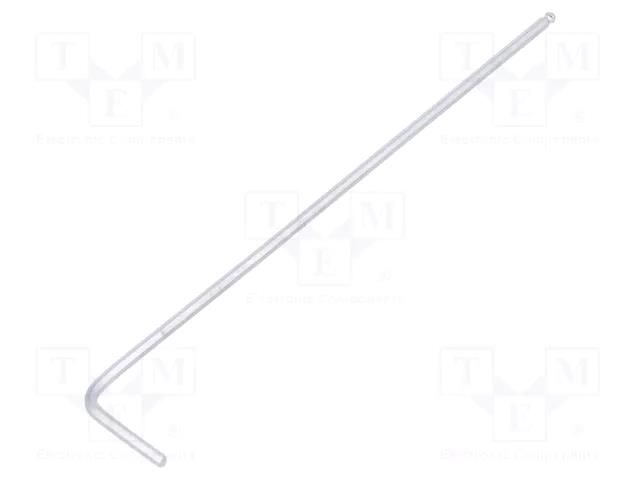 Wrench; hex key,spherical; HEX 1.5mm; tool steel; long; L: 91.5mm KING TONY KT-112015MR