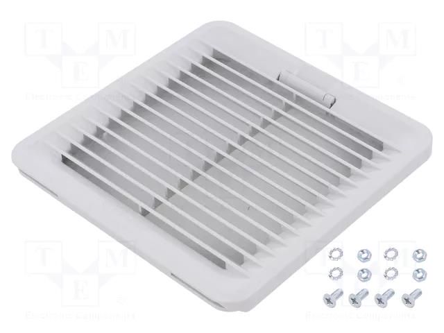 Filter; IP54; grey (bright); 125x125mm FINDER 7F.02.0.000.2000