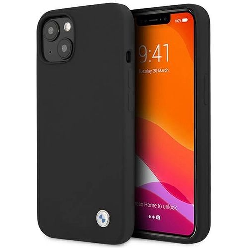 Etui BMW BMHCP13MSILBK iPhone 13 6,1" czarny/black hardcase Silicone Signature, BMW 3666339022747