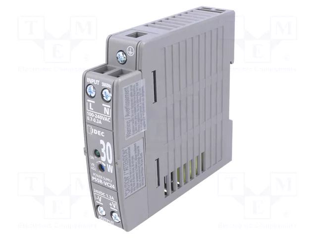 Power supply: switching; for DIN rail; 30W; 24VDC; 1.3A; OUT: 1 IDEC PS5R-VC24