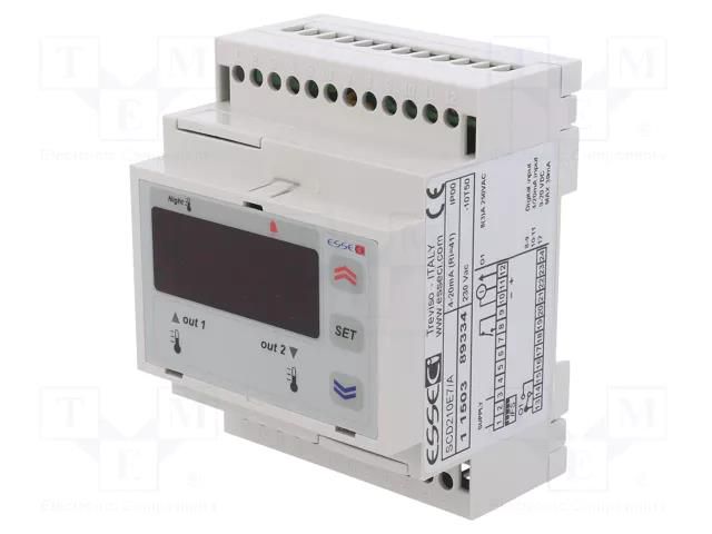 Module: regulator; temperature; SPDT; for DIN rail mounting ESSECI SCD210E7/A