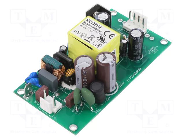 Power supply: switching; open; 60W; 120÷370VDC; 80÷264VAC; OUT: 1 RECOM RACM60-24SK/OF/2X4