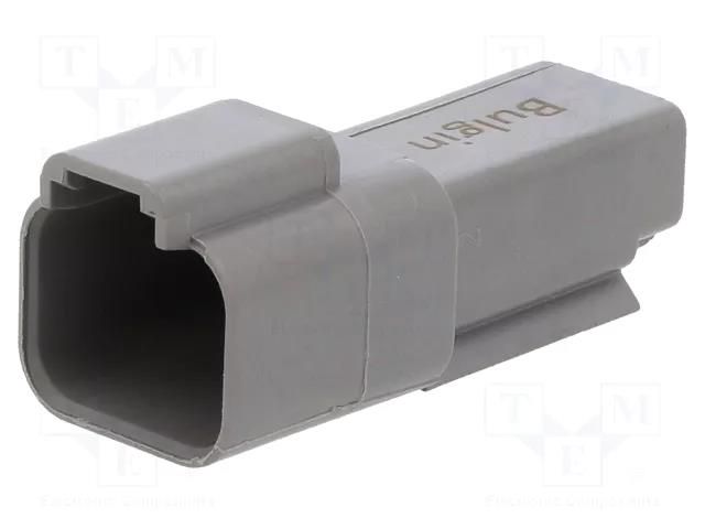 Connector: wire-wire; terminals, size 16; plug; male; PX0; PIN: 2 BULGIN PX0101P02GY